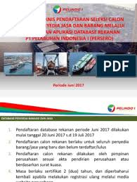 Pt pelabuhan indonesia i (persero) jl. Formulir Rekanan Pelindo 1