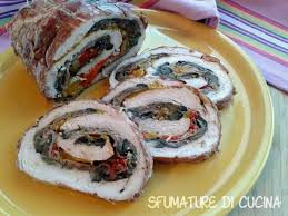 Tagliate tanti pezzetti di spago lunghi a puoi cambiare il ripieno a seconda della stagione, delle occasioni e di quello che hai in dispensa. Arrosto Di Tacchino Ripieno Di Cotto E Verdure Sfumature Di Diabete E Di Cucina