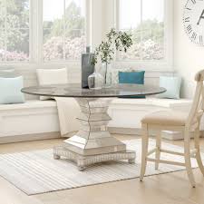 Glass top dining room sets are contemporary, easy to clean and pleasing to the eye. Glass Round Kitchen Dining Tables You Ll Love In 2021 Wayfair