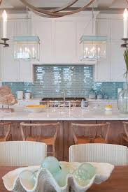 Aqua Backsplash Add A Touch Of Aqua To Create A Fresh Breezy Coastal Feel In Your H Beach House Kitchens Beach Kitchens