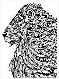 Also, if you love abstract arts, there are some zentangle art style lion coloring pages at the bottom of the page. Pin On Coloering