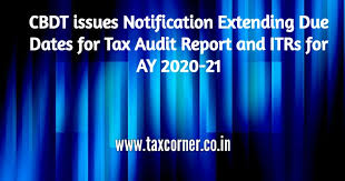 As stated by the government, september 30 is the last date for filing of itr. Cbdt Issues Notification Extending Due Dates For Tax Audit Report And Itrs For Ay 2020 21