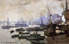 Bateaux Dans Le Bassin De Londres C Monet W 167 Monet Oil Paintings Claude Monet Paintings Monet Paintings