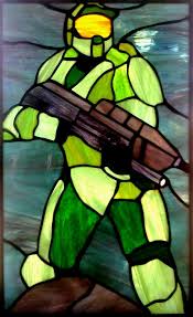 Halo Stained Glass Sea Glass Mosaic Sea Glass Art Glass