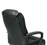 Deluxe High Back Executive Leather Chair with Padded Loop Arms