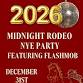 Midnight Rodeo NYE at Frontier Lounge event in Charleston, SC