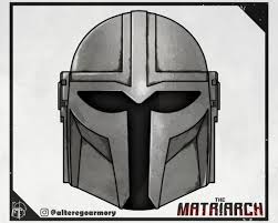 It started, of course, with boba fett. The Matriarch 3d Printable Helmet Inspired By The Mandalorian Etsy