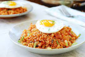 Kimchi Fried Rice Kimchi Bokkeum Bap Korean Bapsang Resep Nasi Goreng Resep Nasi Resep Masakan Asia