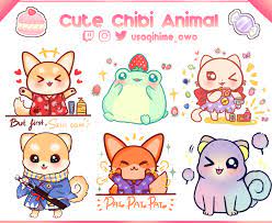 Draw Cute Kawaii Chibi Animal For You By Usagihimeowo | Fiverr