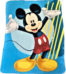 Disney Mickey Mouse Little Explore Happy Face Couverture douillette 101,6 x  152,4 cm : Amazon.ca: Maison