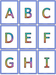 Black and white alphabet chart. Lowercase Esl Flashcards