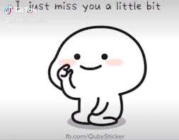 Quby Sticker I Just Miss You A Little Bit I Just
