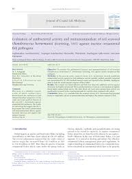 Our products are all international standard, parts can be interchangable. Pdf Evaluation Of Antibacterial Activity And Immunostimulant Of Red Seaweed Chondrococcus Hornemanni Kuetzing 1847 Against Marine Ornamental Fish Pathogens
