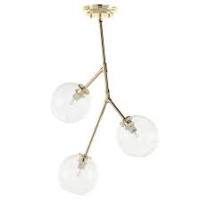 Atom 3 Clear Glass Pendant Lighting