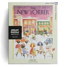 Cat walk puzzle is 500 pieces. The New Yorker Rainy Day 500 Piece Jigsaw Puzzle Of 1984 Cover By Anne Burgess 819844010058 Ebay