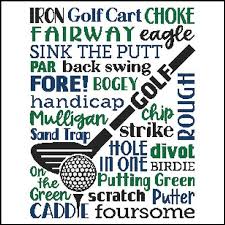 Alfa, bravo, charlie, delta, echo. Subway Art Sports Golf Cross Stitch Pattern