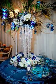 Peacock Wedding Centerpieces Wedding And Bridal Inspiration Peacock Wedding Centerpieces Wedding Centerpieces Tropical Wedding Centerpieces