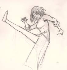 How To Draw Manga Kick Pose Drawing And Digital Painting Tutorials Online