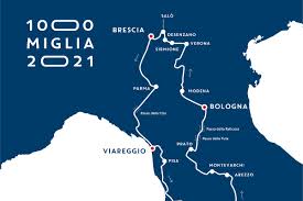 In the program confirmed the unpublished counterclockwise path and the intermediate stages of viareggio, rome and bologna. La 1000 Miglia 2021 Inverte La Rotta E Passa Da Salo Gardapost