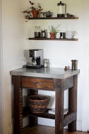 Diy concrete kitchen table top. Diy Concrete Top Coffee Bar The Merrythought