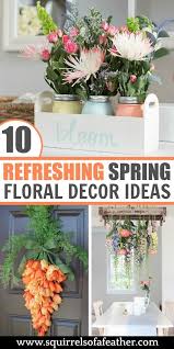 Whatever one you choose, it will add some brightness and spring cheer to your home, farmhouse style. 10 Refreshing Spring Floral Decor Ideas To Usher In Spring Spring Floral Decor Spring Decor Diy Floral Decor
