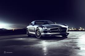 Mercedes Sls Cgi On Behance Mercedes Sls Mercedes Car Ads