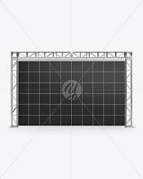 Download Exhibition Video Wall Mockup Front View In Indoor Advertising Mockups On Yellow Images Object Mockups Video Wall Mockup Free Psd Psd Template Free PSD Mockup Templates