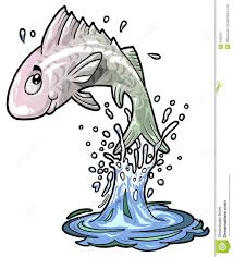 Cute Fish Jumping Off The Water Cute Fish Fish Jumps Animal Book