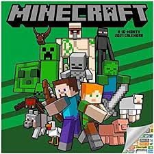 Amazon Com Minecraft Calendar 2021 Bundle Deluxe 2021 Minecraft Wall Calendar With Over 100 Calendar Stickers Minec Minecraft Wall Wall Calendar Minecraft