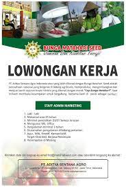 Pt lumbung pangan bogor saat ini sedang membuka lowongan kerja terbaru dengan pendidikan minimal d3/s1 semua jurusan, silahkan daftar. Update Lowongan Kerja Per 3 Juli 2020 Dinas Tenaga Kerja Penanaman Modal Dan Pelayanan Terpadu Satu Pintu Kota Malang