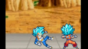 Goku ssjb damage sprites / super saiyan blue goku lsw sprite sheet by thekakarotking on deviantart.he was able to tank omega's best attack. Goku Ssjb Vs Vegeta Ssjb Sprite Animation Youtube