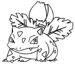 Ivysaur coloring page from generation i pokemon category. Coloring Pages Pokemon Ivysaur Drawings Pokemon