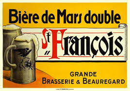 St Francois Biere De Mars Double 1925 Vintage Poster Biere Publicites Vintage