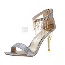29 99 Sparkling Glitter Stiletto Heel Sandals With Rhinestone Party Evening Shoes More Colors Stiletto Heels Evening Shoes Sandals Heels