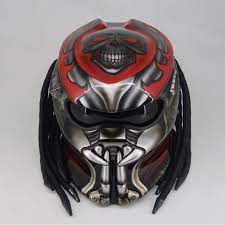 New Predator Helmet Skull Red Dot Ece Certified Desain