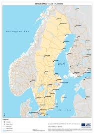Sweden stretches about 990 miles north to south, and much of its territory is located within the arctic circle. Sweden Maps Printable Maps Of Sweden For Download