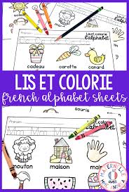 By the way, increase your vocabulary! French Alphabet Read And Colour Lis Et Colorie L Alphabet En Francais French Alphabet Literacy Centers Kindergarten Alphabet