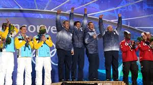 The summer games would usually conduct the ceremony immediately after the event at the respective venues, whereas the winter editions would present the medals at a nightly victory ceremony held at a. Olympics Usa 4 Man Bobsled Gold Medal Ceremony Youtube