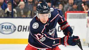 This is a custom cam atkinson autographed columbus blue jackets red alternate logo hockey stick blade. Blue Jackets Activate Cam Atkinson Off Injured Reserve
