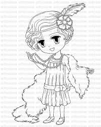 So, pick out your music coloring pages carefully. Digital Stamp Brittany 1920 S Flapper17 Digi Stamp Etsy Digital Stamps Digi Stamp Coloring Pages
