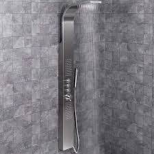 Finding The Right Shower Head For Your New Bathroom Design Can Be Difficult If You Want A Practical And Beautiful Shower Tower Shower Tower Panel Shower Towers