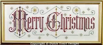 Vintage scheepjes holland dutch birds wool yarn cross stitch embroidery kit 394. Dutch Treat Designs Merry Christmas Cross Stitch