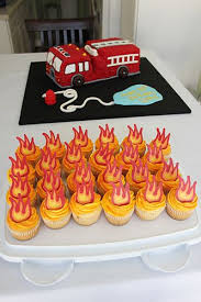 Birthday Cake On Fire Clipart Fire Truck Cake Fire Cupcakes Fire Cupcakes Firetruck Cake Truck Cakes