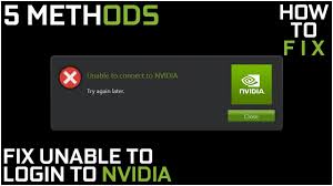 5 Methods To Fix Unable To Login To Geforce Experience Problem How To Fix Youtube