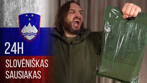 24 val. Slovėnijos kariškas sausas maisto davinys