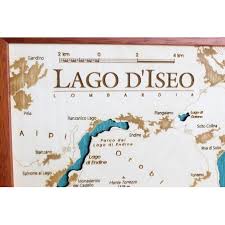 Annunci immobiliari lago d'iseo franciacorta e nei dintorni. Mappa Lago D Iseo Quadro 3d In Legno Cartina Topografica