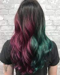 7 Badass Split Hair Color Ideas And Tips Based On My Experience Half And Half Hair Colored Hair Tips Split Dyed Hair