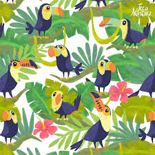 Toucan Paradise Animated Pattern Vlog Animation Cool Drawings Art