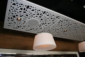 Universal flush access panel for walls and ceilings, designed for installation in all types of flush surfaces. False Ceiling Acoustic Panel Steakhouse Marina Lachen Bruag Ag Mdf Commercial Decorative