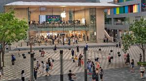 Store visitors can select from a variety of images, as well as create customized messages that will be printed on m&m's candies in about two minutes. Foster Partners Design New Earthquake Proof Apple Store In Beijing